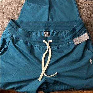 Jockey Teal Lounge Pants with White Accents